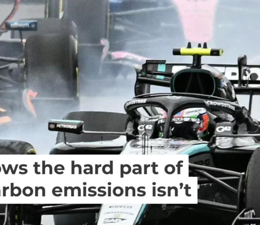 Formula 1 drivers maneuver for position during the 2026 Miami Formula One Grand Prix in Florida. Chandan Khanna / AFP via Getty Images